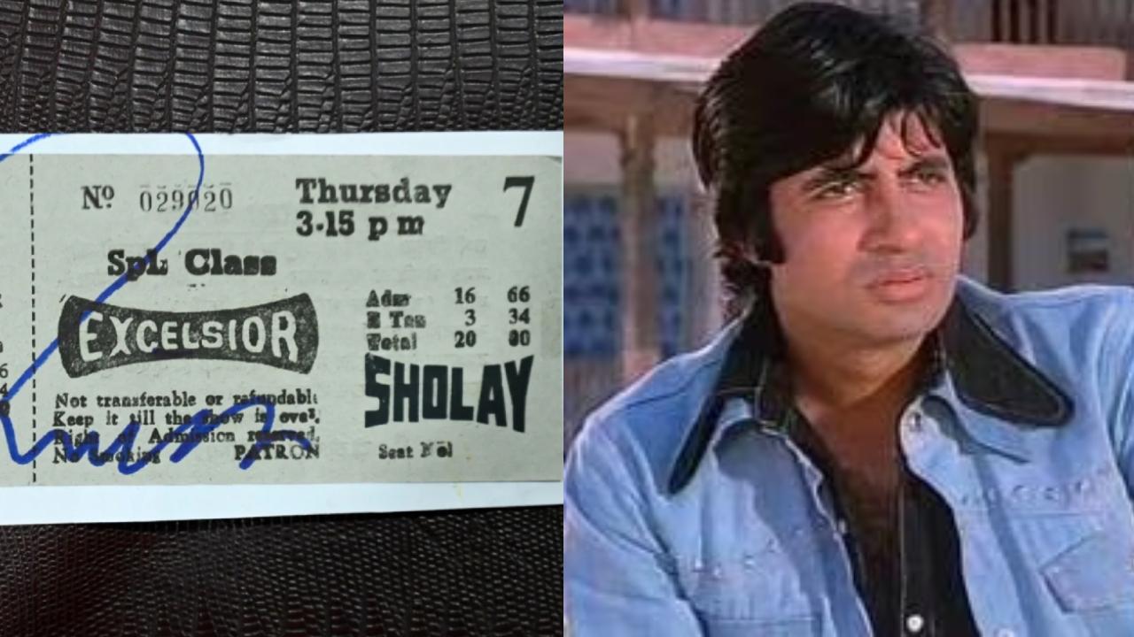 ‘ଶୋଲେ’ ଫିଲ୍ମର ଟିକେଟ ଦେଖାଇଲେ ଅମିତାଭ